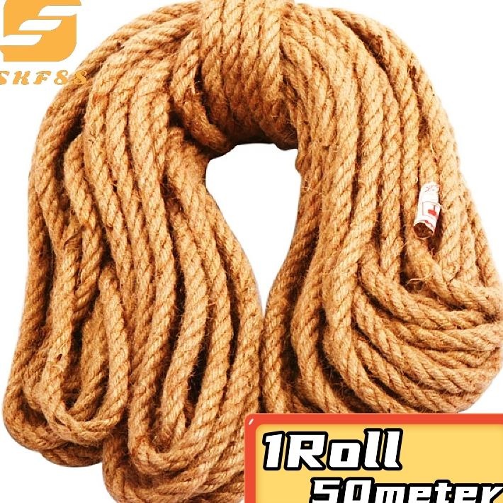 

Tali Ra 14Mm 1Roll 50Meter Tali Goni / Garukan Kucing / Kerajinan Tangan / Tali / Tali Serat Goni / Tali Mendong
