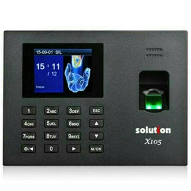 Solution Finger Print X-105 Mesin Absensi Sidik Jari Solution X105