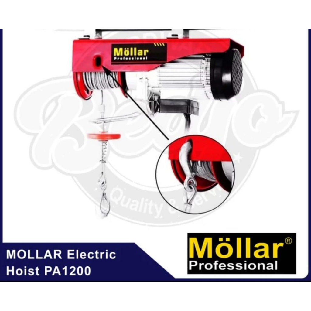 READY Mollar Mini Electric Hoist Katrol Elektrik Listrik 1200kg