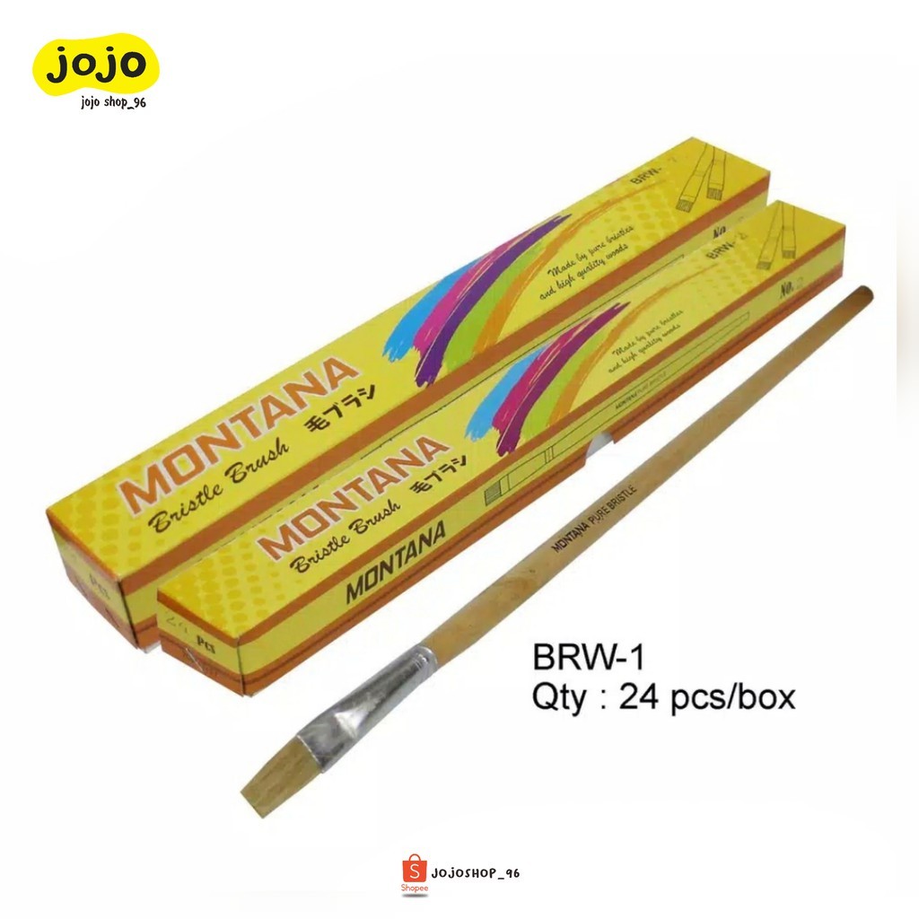 

Kuas Cat Air Kuas Lukis Kuas Acrylic MONTANA BRUSH BRW-1 Satuan (1pc)