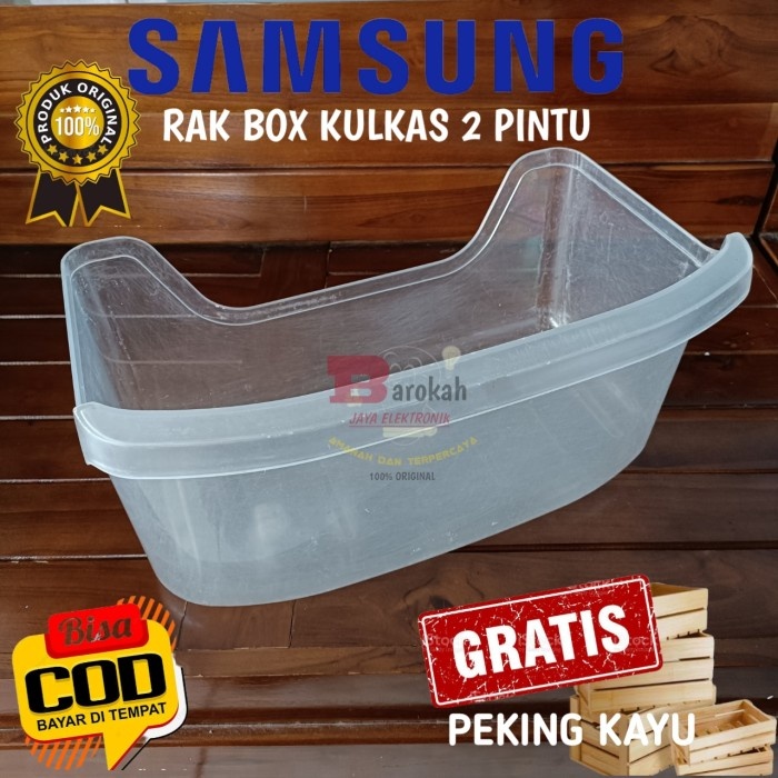 RAK BOX SAYUR DAN BUAH KULKAS SAMSUNG 2 PINTU ORIGINAL