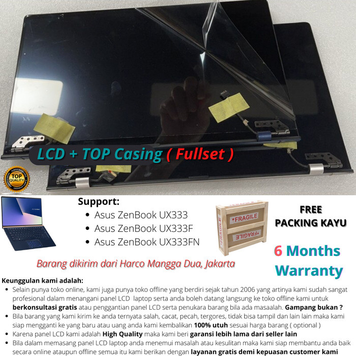LCD ASUS ZENBOOK UX333 UX333F UX333FN FULLSET