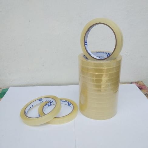 

Lakban Bening Coklat Isolasi Selotip 12mm x 60yard Kecil