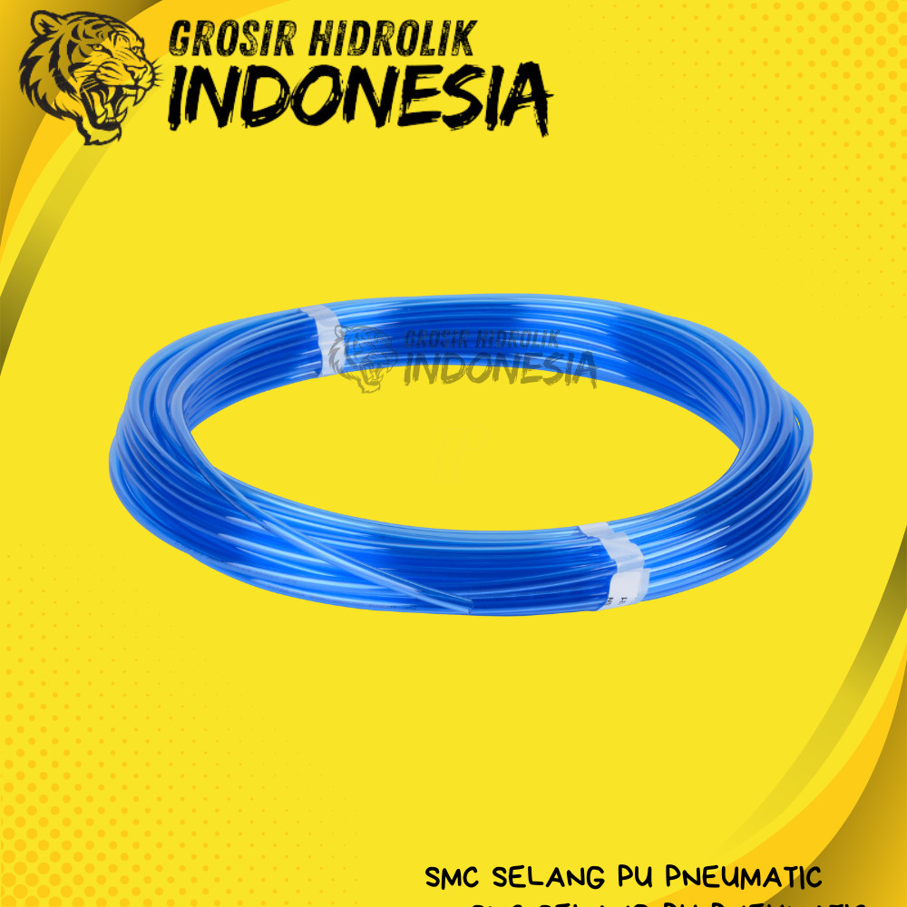 SELANG PU (POLYURETHANE) SMC 8MM X 5MM HOSE TUBE PNEUMATIC SMC  TU0805BU HARGA PERMETER