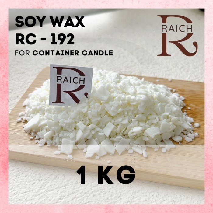 Lilin - Raw Soy Wax Flakes / Bahan Lilin Kedelai Mentah 1Kg /1000Gr