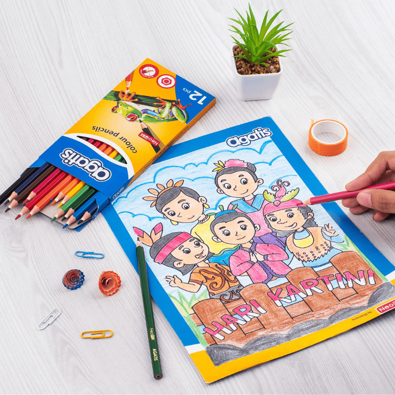 

AGATIS - Pensil Warna Neopex Eco Hexagonal - 12 Warna Panjang