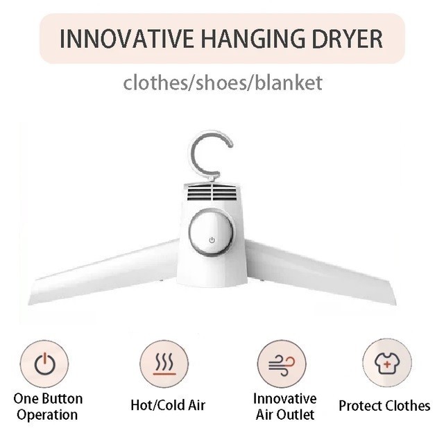 PENGERING PAKAIAN LISTRIK PORTABLE GANTUNGAN LEMARI LIPAT PRAKTIS