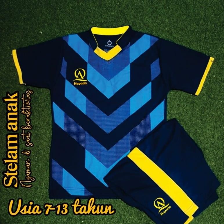 Termurah Kaos Bola Anak Anak Laki Laki Dan Perempuan Usia 7-13 Tahun Promo