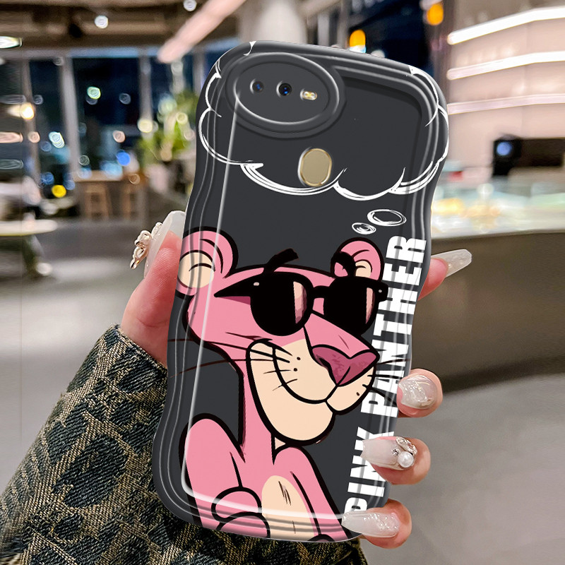 Casing Hp Untuk OPPO A7 A5s A12 A12s A11K Case Casing HP Kesing macan merah Softcase trendi gelomban