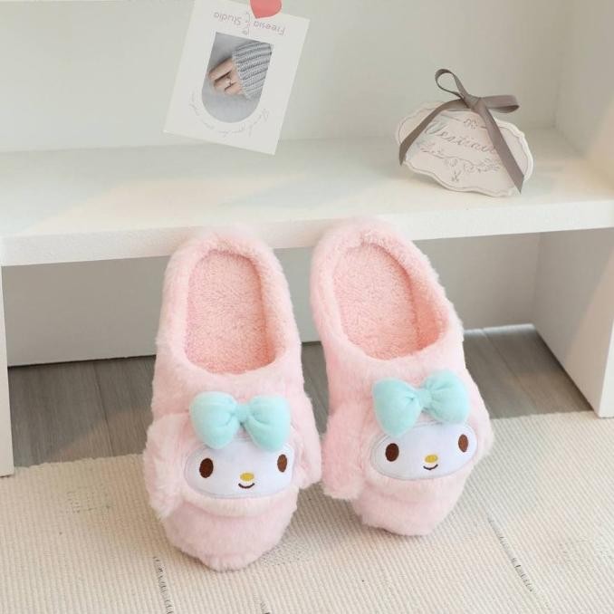 Sandal Sendal Rumah Kamar My Melody Kuromi Cinnamoroll Pochacco H32T