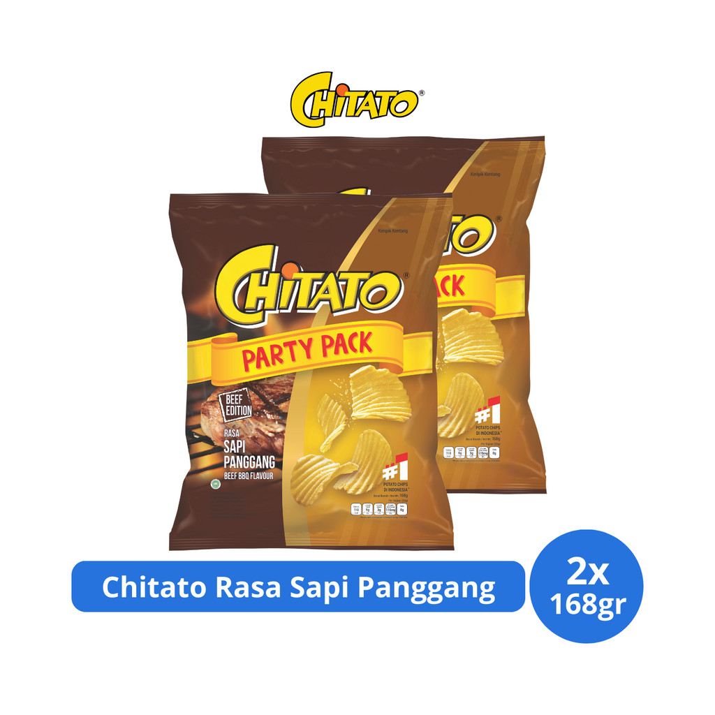 

Chitato Keripik Kentang Rasa Sapi Panggang 168gr x 2 pcs