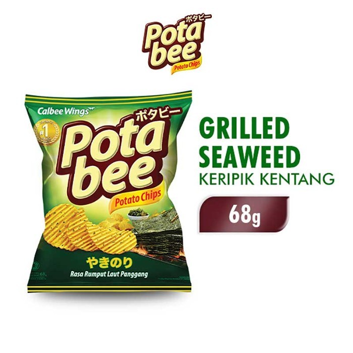 

Snack Kentang POTABEE Potato Chips Grilled Seaweed 68 g