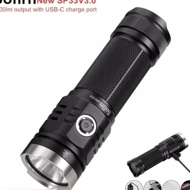 Sofirn Sp33 V3.0 V3 Senter Led Cree Xhp50.2 3500 Lumens Usb C Charging