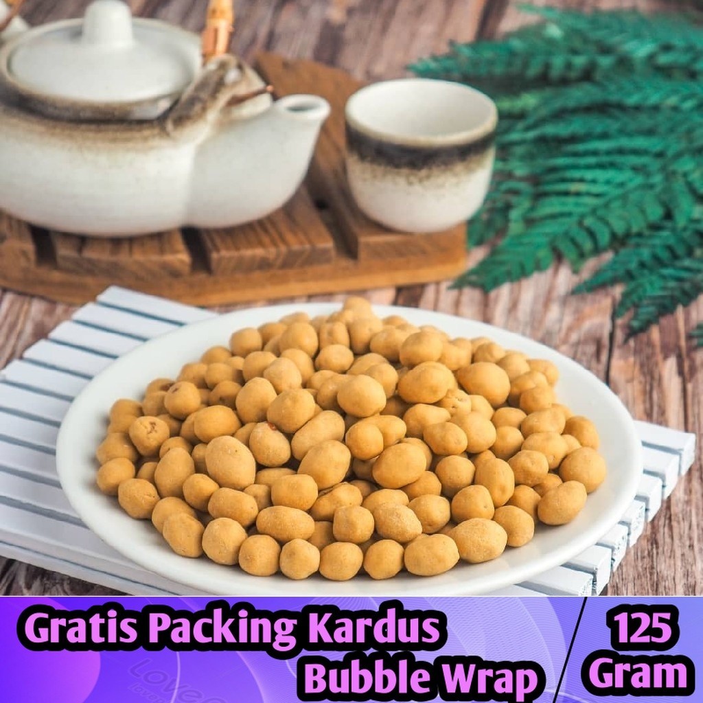

Cemilan Kacang Atom Panggang 125gram / Kacang Telur Oven - Iqorni Snack cemilan jadul