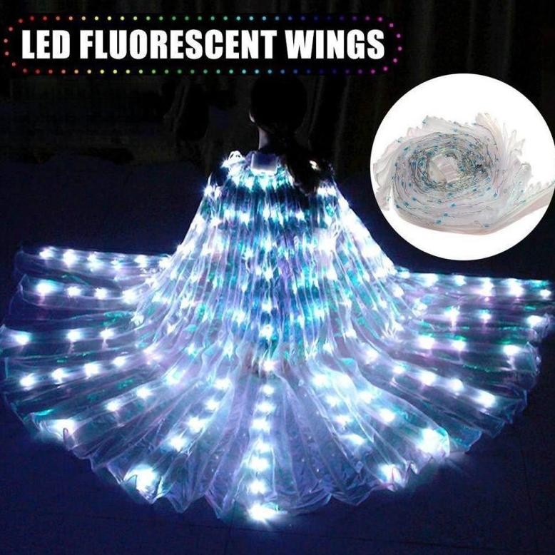 DFG Kostum Sayap Malaikat Led Sayap Malaikat Anak Aldult Sayap Tari Penari Sayap Malaikat TERLARIS