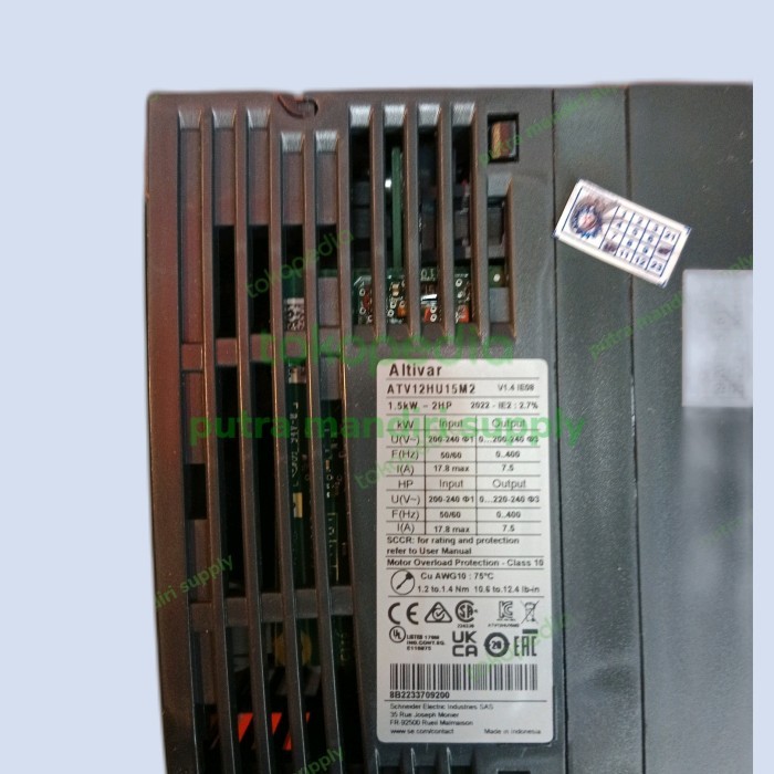 Inverter 1 Phase 220 V 1,5 Kw Schneider Genuine