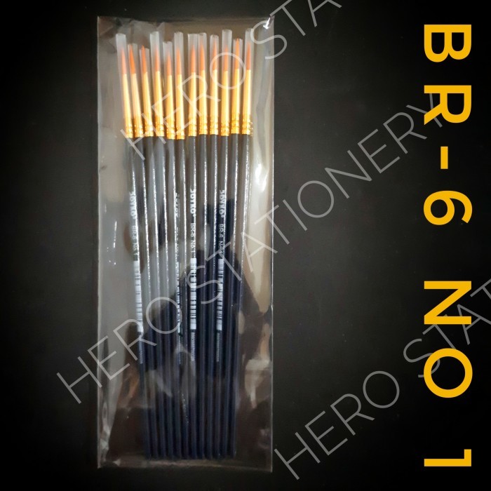 Seka - Kuas Lukis Joyko No.1 Br-6 Set 12 Pcs