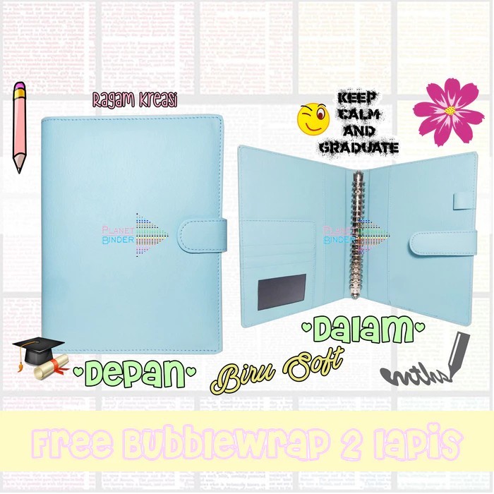 

Binder Polos KULIT 20 RING (Kertas A5)