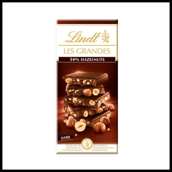 

Lindt Grandes Dark Hazelnut 150Gr | Permen | Coklat |Snack