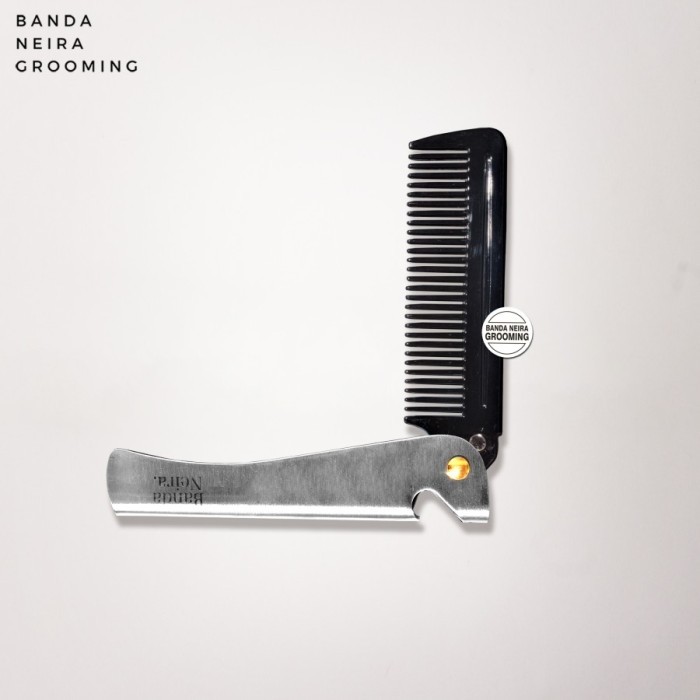 The Mason Steel Folding Comb / Sisir Lipat By Banda Neira Grooming