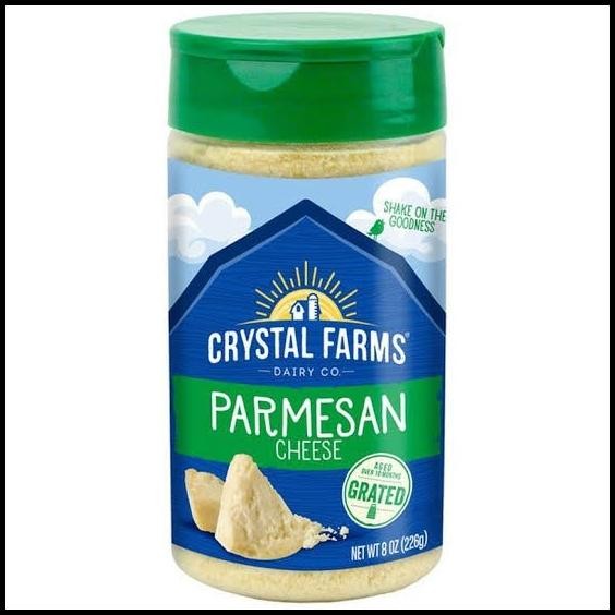 

Crystal Farms Parmesan Cheese 85G | Keju