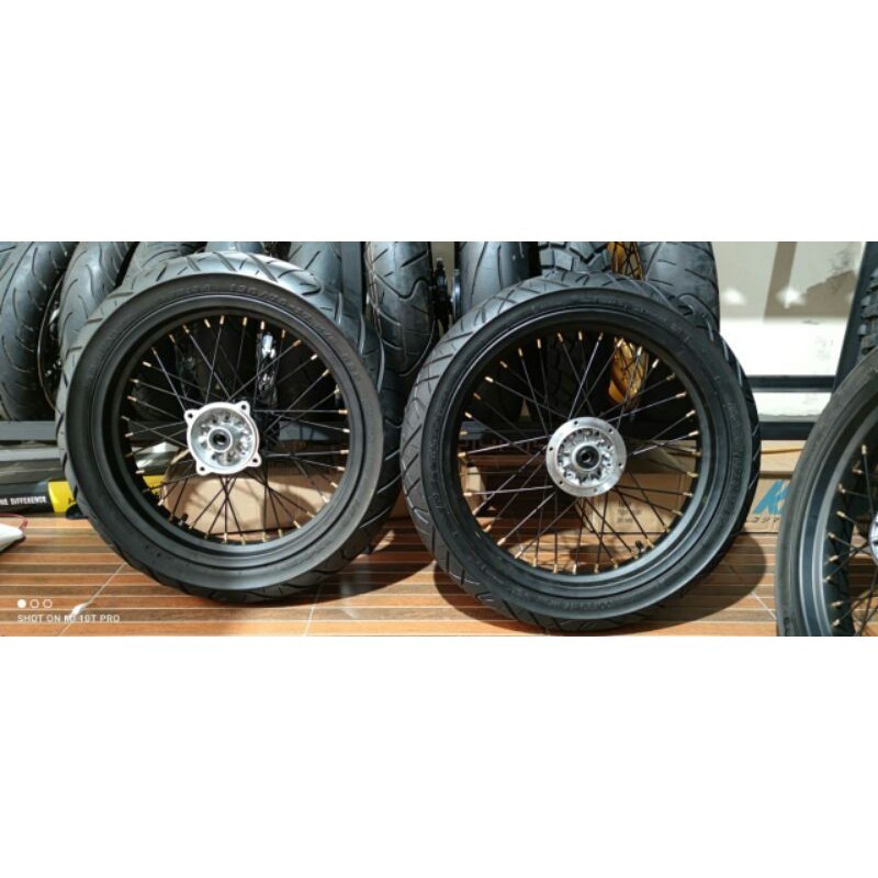 PRODUK TERBARU- WHELLSET SUPERMOTO KLX BAN SUMO KLX BF DAN DTRACKER