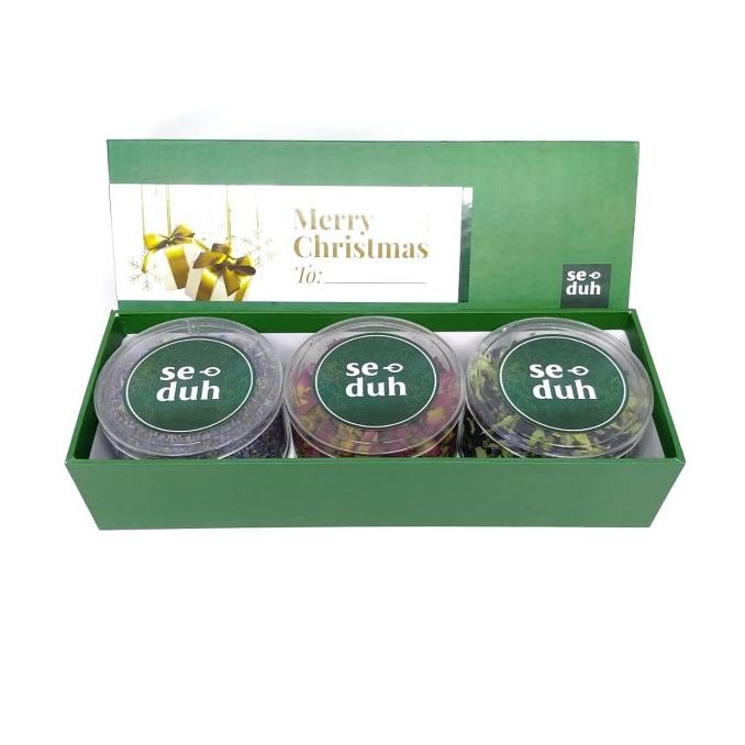 

Christmas Hamper Gift Box / Hampers Edisi Natal Set A - SEDUH Tisane PNK
