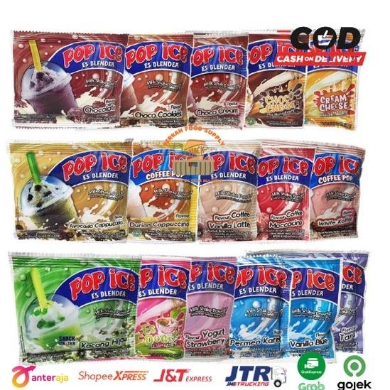 

POP ICE Sachet Minuman Es Blender 25 gr BPOM/ Pop Ice Sachet