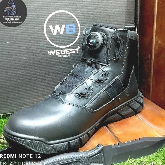 Sepatu Pdh Webest Dtra Boa System - Tni Polri Kejaksaan