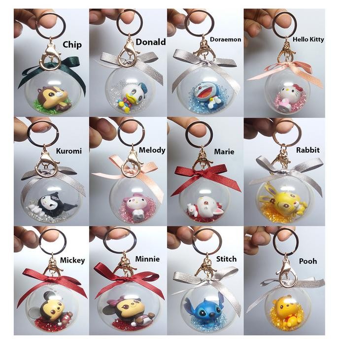 Keychain bubble disney / gantungan kunci disney