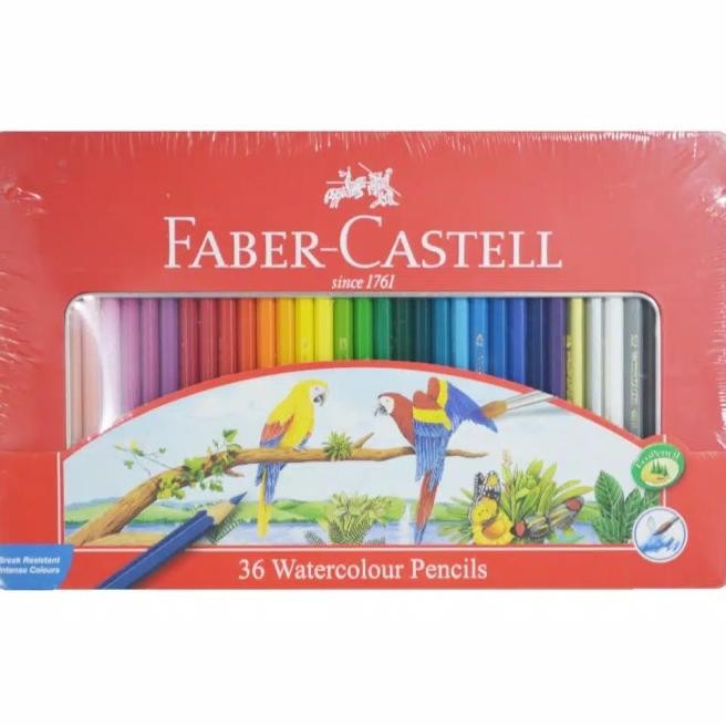 

Sil Warna Faber Castell Water Colour 36 L Tin Case