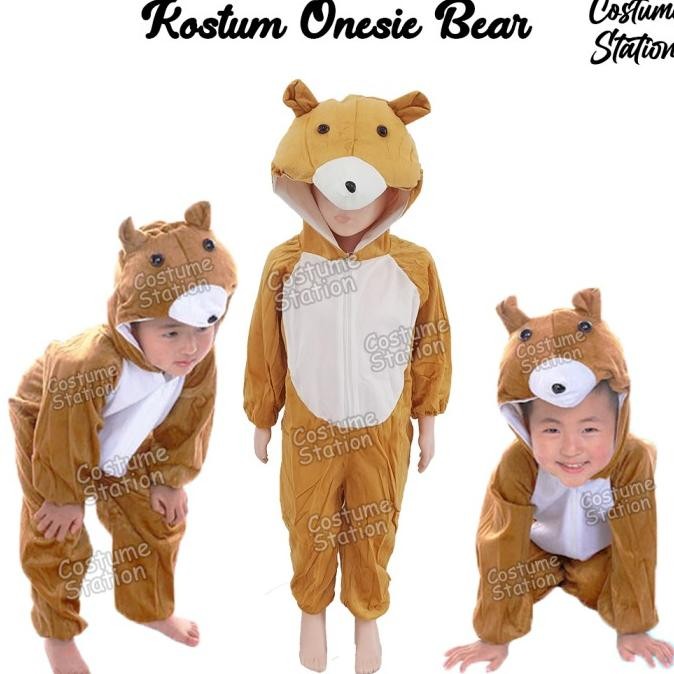 Kostum Onesie Bear / Costume Beruang Hewan Binatang Animal anak