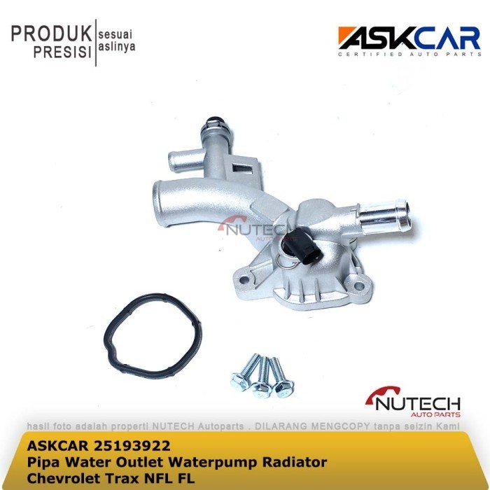 Pipa Water Outlet Waterpump Radiator Chevrolet Trax Aluminium