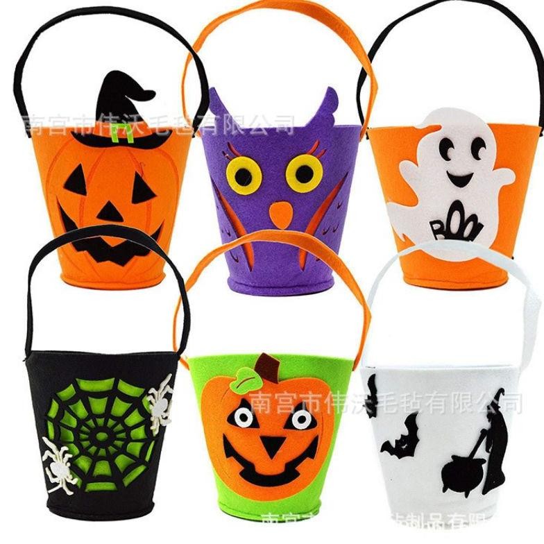 

CR - Tas Permen Labu Haloween Candy Bag Trick Or Treat Pumpkin Orange Skull TERLARIS