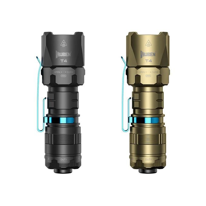 Terbaru Wuben T4 Portable Tactical Flashlight Senter 18350