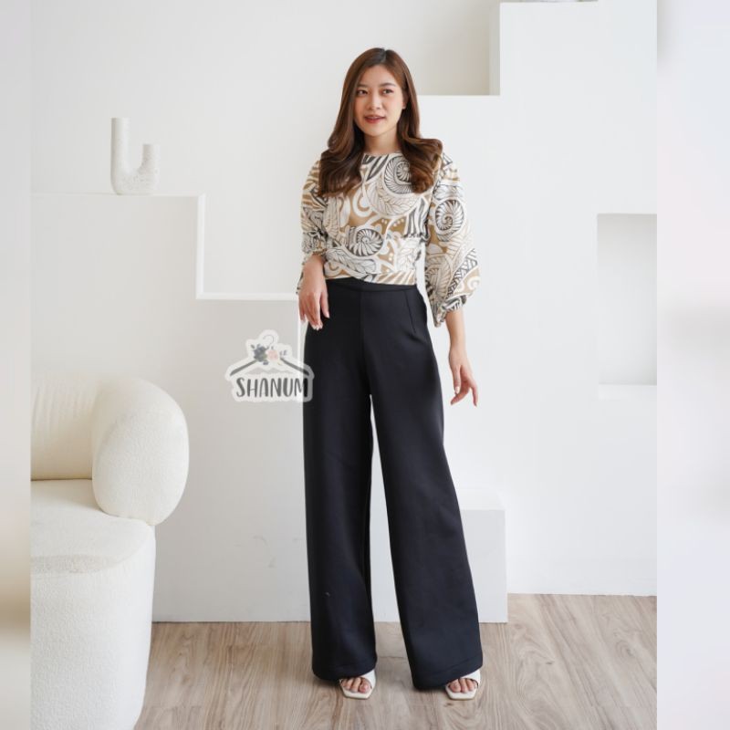 Baju Batik Wanita ATASAN BLOUSE BATIK WANITA MODERN/ATASAN WANITA LENGAN BALON/BAJU BATIK JUMBO