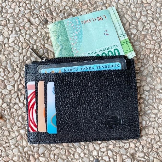 

BEBAS ONGKIR - card holder diagonal genuine leather parjo, dompet kartu kulit asli