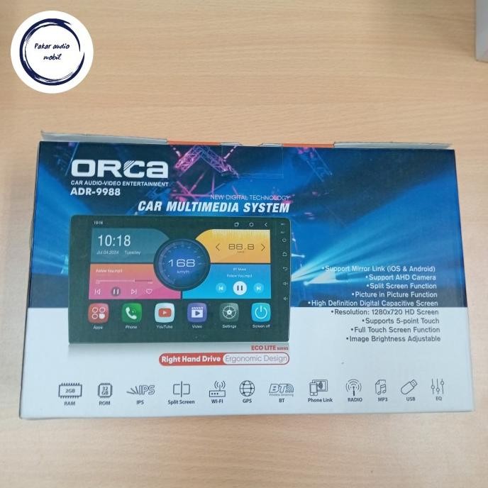 Dijual Head Unit Android 9 Inch Orca Eco Lite 2/32 / Head Unit Android Orca Eco Lite Series 9 Inch /