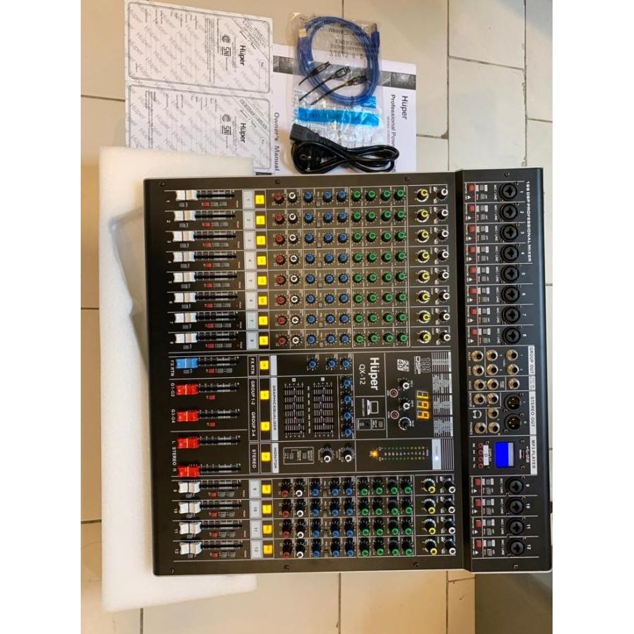 Mixer Audio Huper Qx12 / Huper Qx 12 / Huper Qx-12 Original 12 Channel  Ready