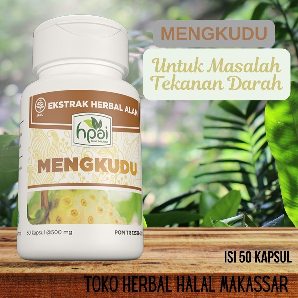 

Mengkudu Kapsul HNI HPAI isi 50 kapsul Herbal yang sangat baik untuk menurunkan tekanan darah