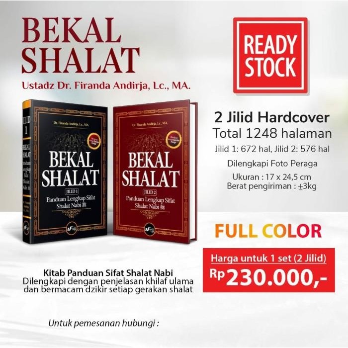 Buku BEKAL SHALAT SET 2 JILID FIRANDA ANDIRJA Dilengkapi Gambar Peraga