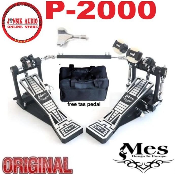 Jual Mes P2000 P-2000 P 2000 Double Pedal Kick Bass + Tas
