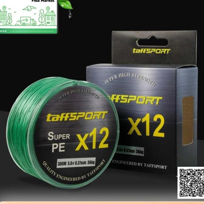 Taffsport Senar Pancing Pe Braided 300 Meter - X12