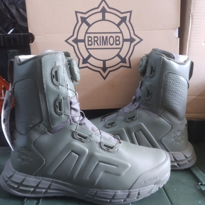 Sepatu PDL Brimob Taliputar Hijau Terbaru