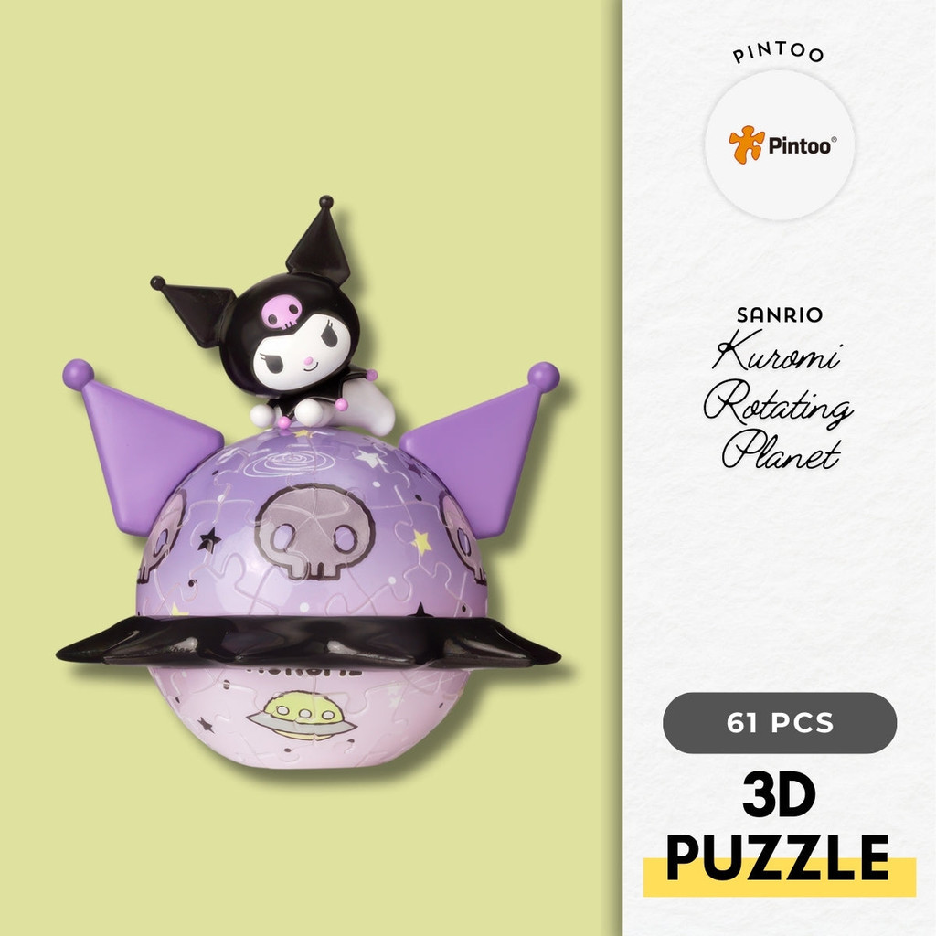PINTOO J1138 Kuromi Rotating Planet 61 PCS 3D Puzzle