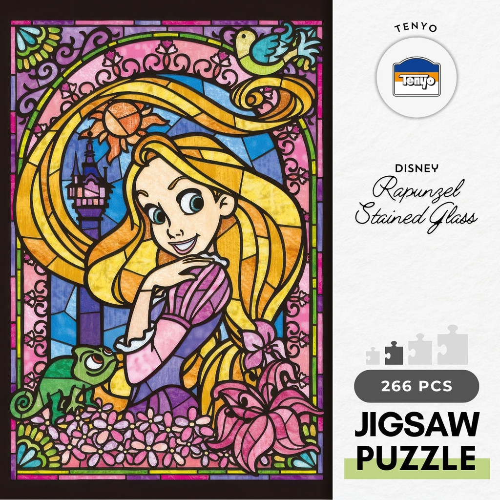 Tenyo DSG-266-748 Disney - Rapunzel Stained Glass Jigsaw Puzzle