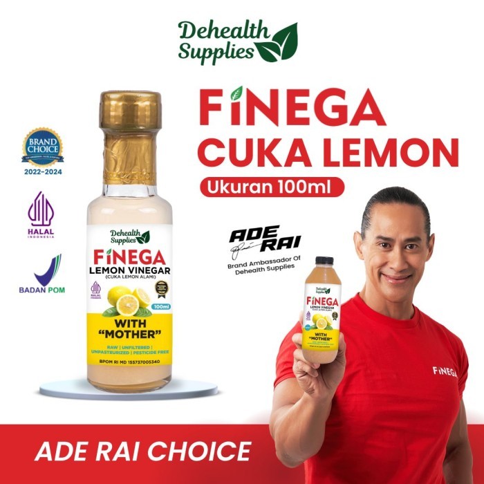 

FINEGA CUKA LEMON 100ml Kemasan Kaca
