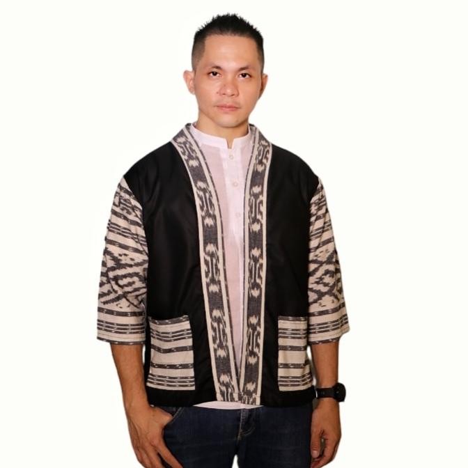 Jual Outer Pria Tenun Ikat Lurik Outer Etnik