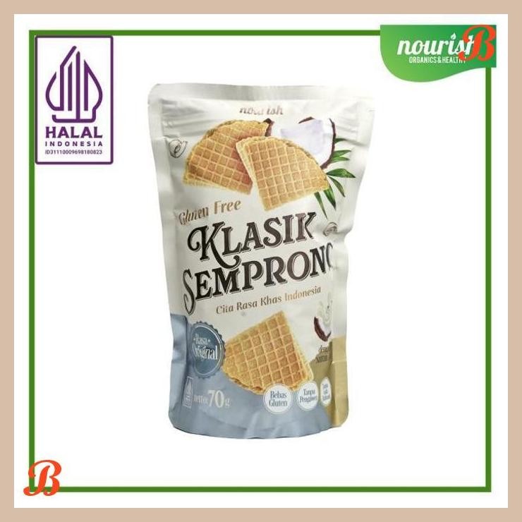 

| NN | GLUTEN FREE KLASIK SEMPRONG - ORIGINAL TANPA GULA RAFINASI HALAL 70GR