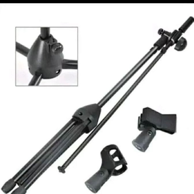 Stand Mic Tinggi Berbahan Besi  Ready